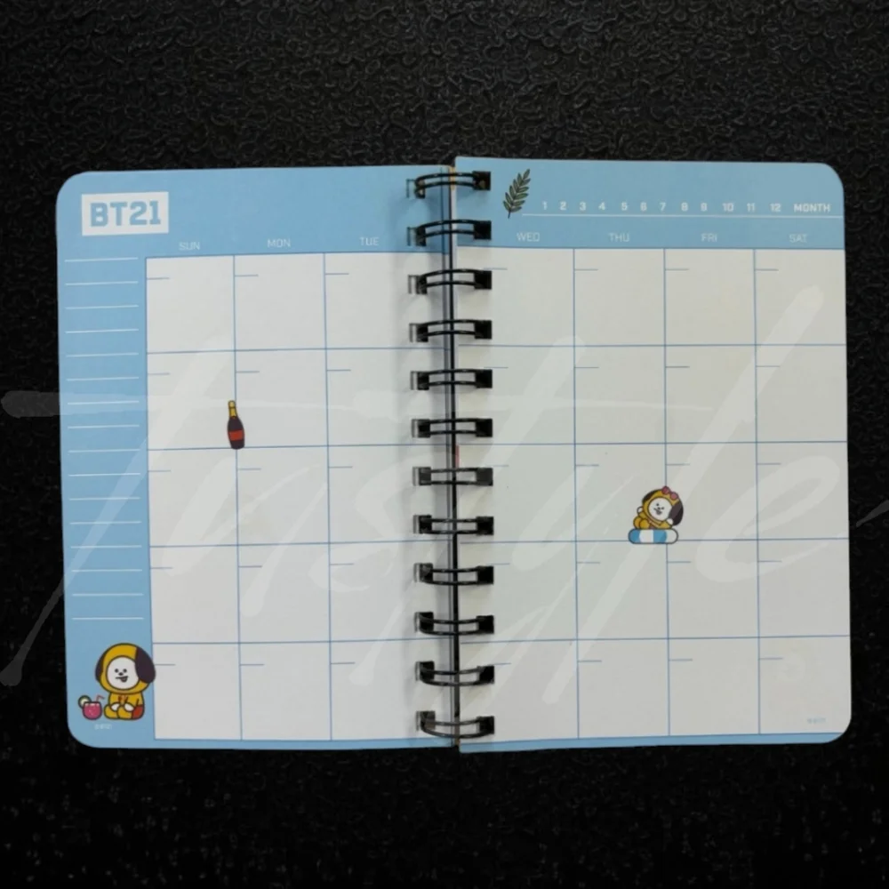 ⭐ONLY ONE⭐ BT21 Undated Monthly/Weekly Planner - Chimmy